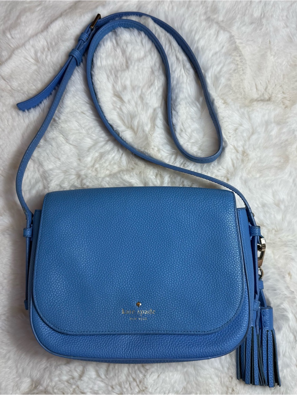 Kate Spade NY Orchard Street Penelope Leather Crossbody Bag - Alice Blue